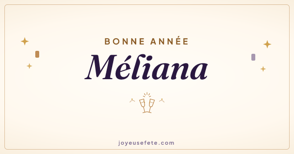 Image « Bonne année Méliana » au format large