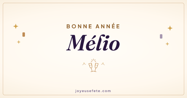 Image « Bonne année Mélio » au format large