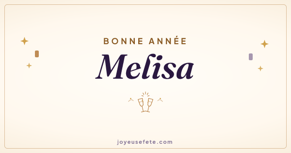 Image « Bonne année Melisa » au format large