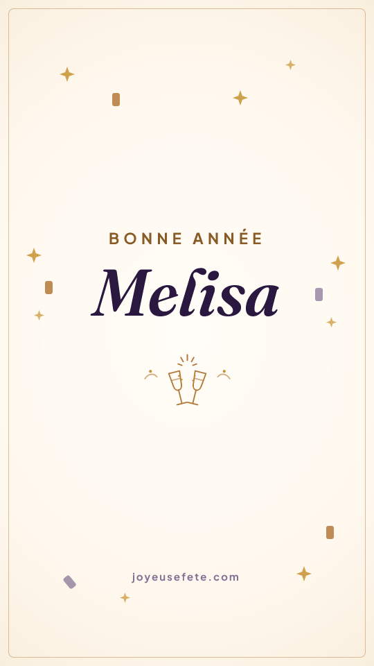 Image « Bonne année Melisa » au format story