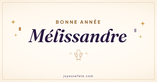 Image « Bonne année Mélissandre » au format large