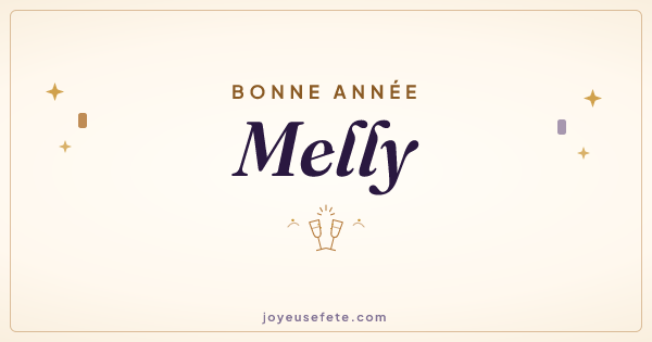 Image « Bonne année Melly » au format large