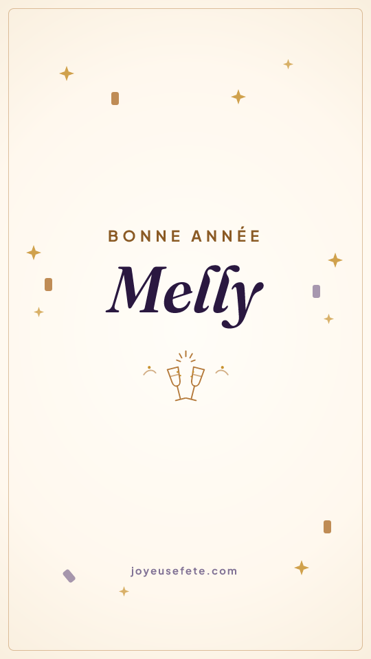 Image « Bonne année Melly » au format story