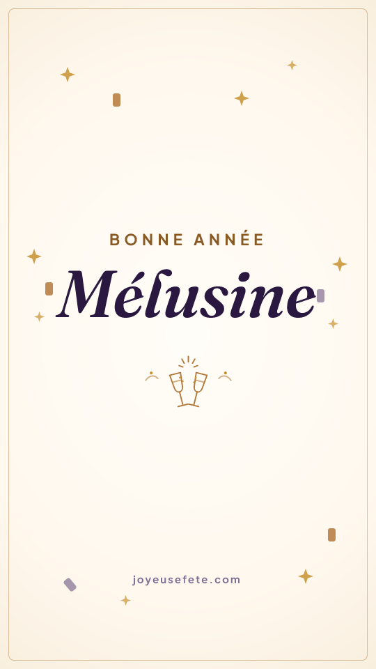 Image « Bonne année Mélusine » au format story