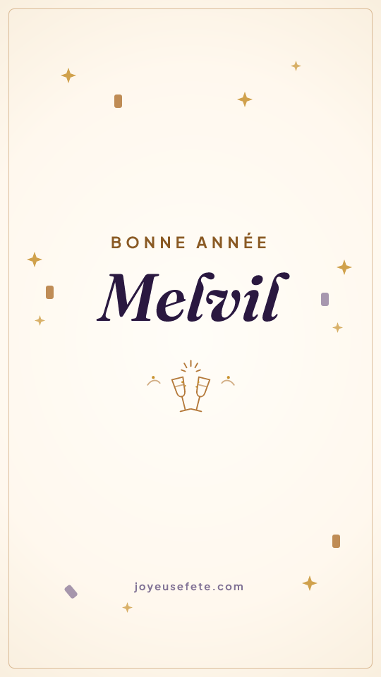 Image « Bonne année Melvil » au format story