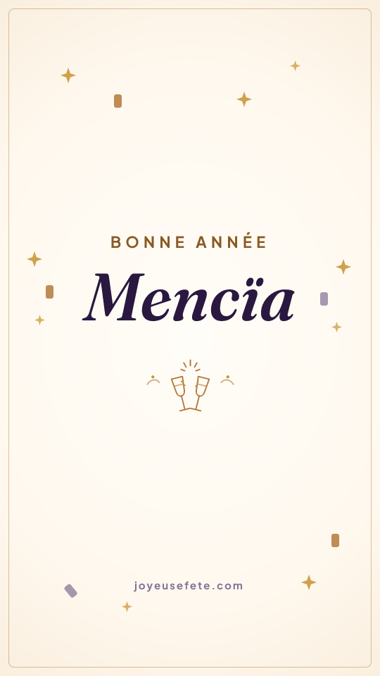 Image « Bonne année Mencïa » au format story