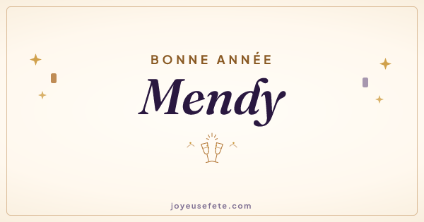Image « Bonne année Mendy » au format large