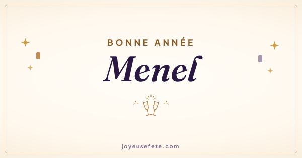 Image « Bonne année Menel » au format large