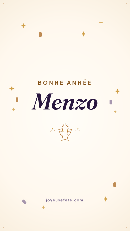 Image « Bonne année Menzo » au format story