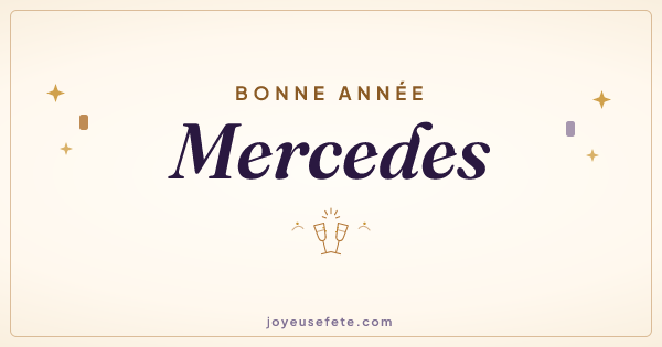 Image « Bonne année Mercedes » au format large