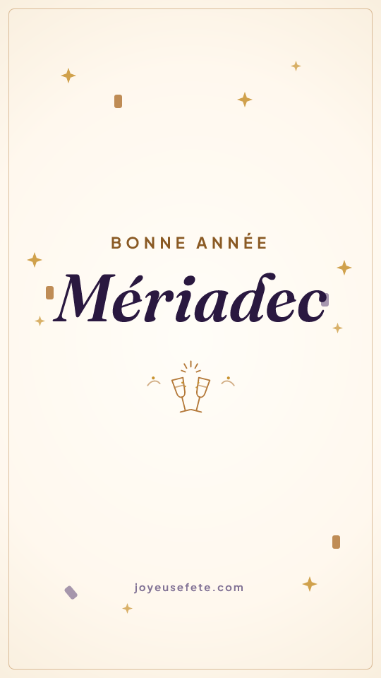 Image « Bonne année Mériadec » au format story