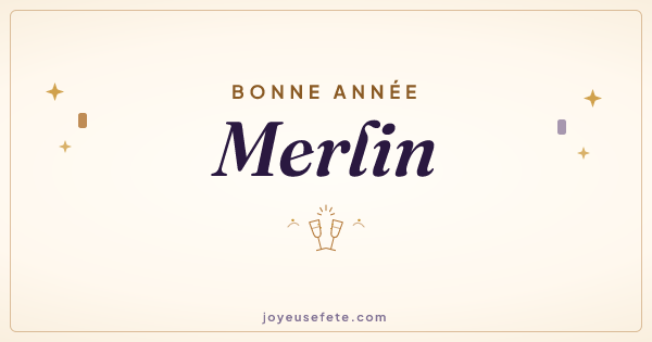 Image « Bonne année Merlin » au format large