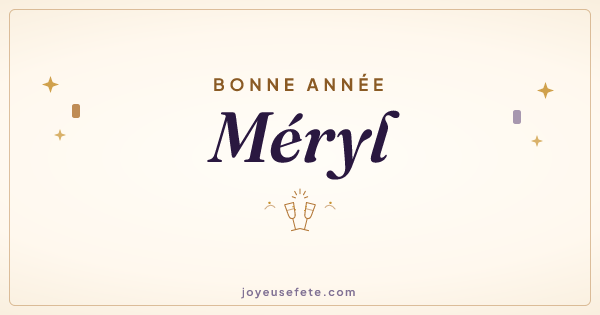 Image « Bonne année Méryl » au format large