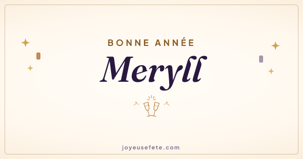 Image « Bonne année Meryll » au format large