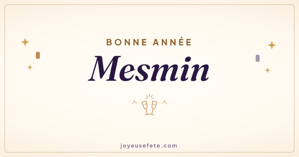 Image « Bonne année Mesmin » au format large