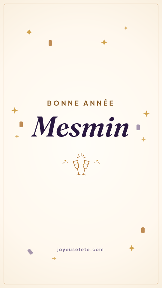 Image « Bonne année Mesmin » au format story