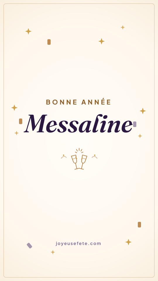 Image « Bonne année Messaline » au format story