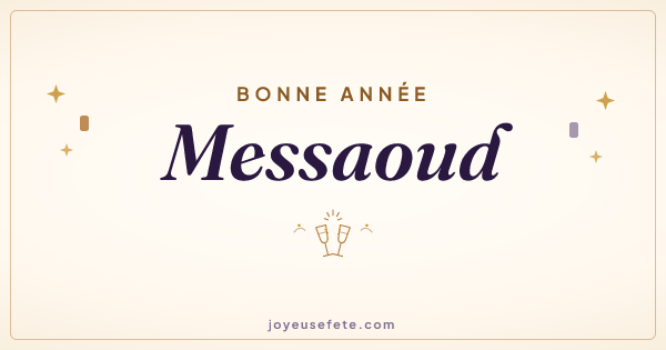 Image « Bonne année Messaoud » au format large