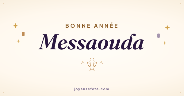 Image « Bonne année Messaouda » au format large