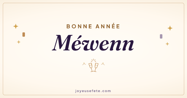 Image « Bonne année Méwenn » au format large