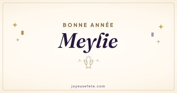 Image « Bonne année Meylie » au format large