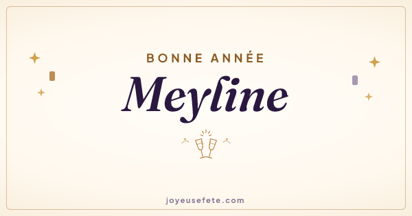 Image « Bonne année Meyline » au format large