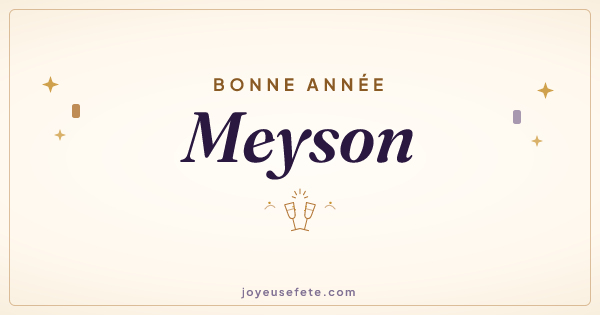 Image « Bonne année Meyson » au format large
