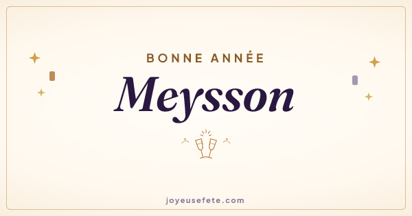 Image « Bonne année Meysson » au format large