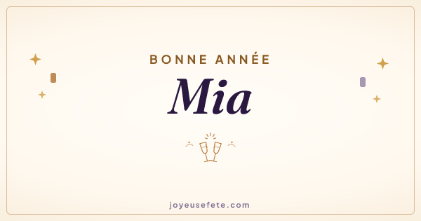 Image « Bonne année Mia » au format large