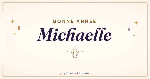 Image « Bonne année Michaelle » au format large