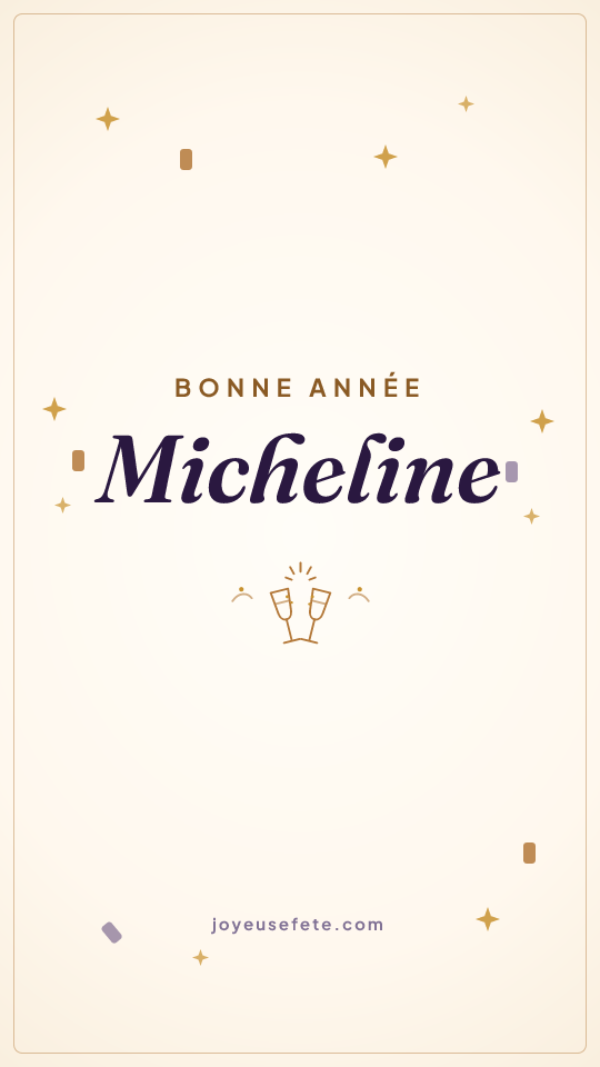 Image « Bonne année Micheline » au format story