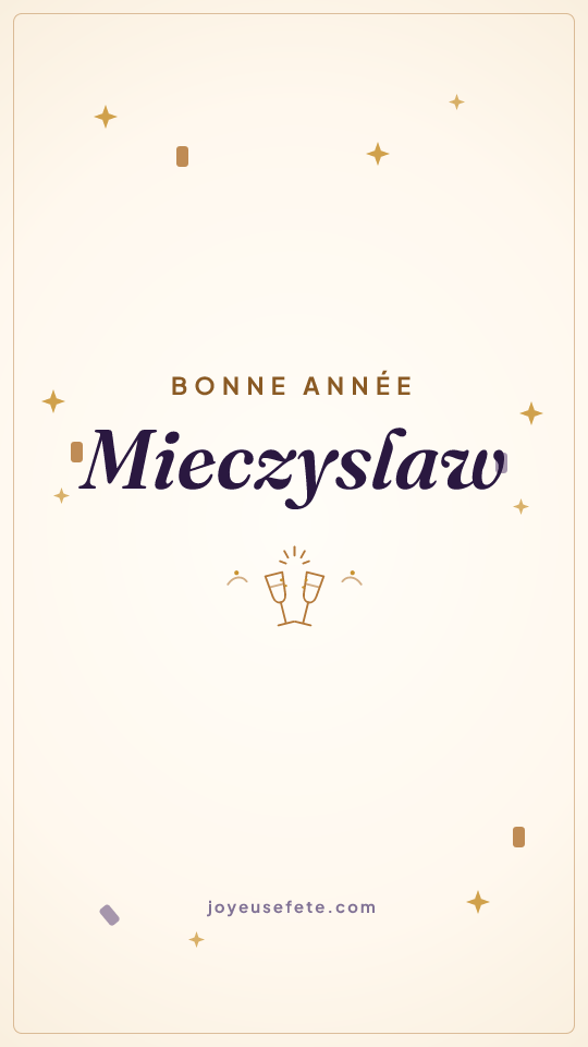 Image « Bonne année Mieczyslaw » au format story