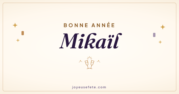 Image « Bonne année Mikaïl » au format large