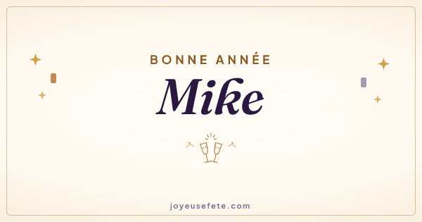 Image « Bonne année Mike » au format large