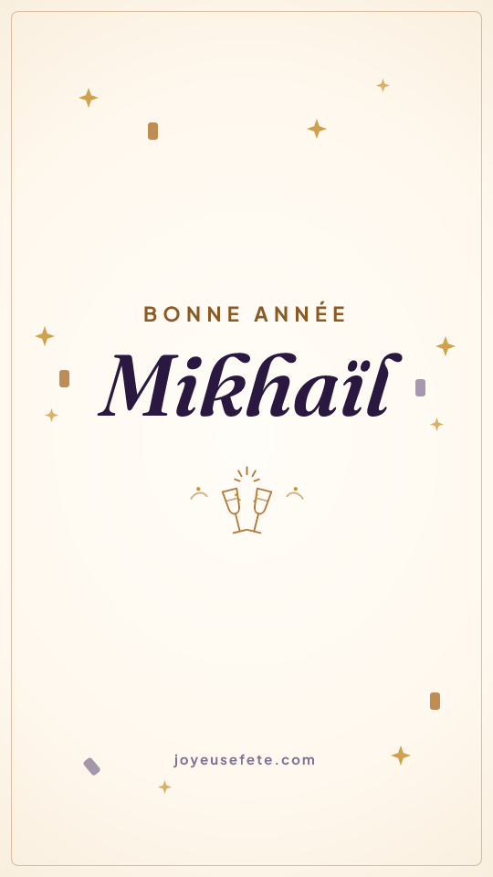 Image « Bonne année Mikhaïl » au format story
