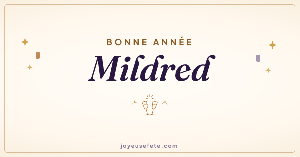 Image « Bonne année Mildred » au format large