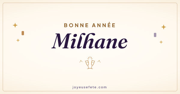Image « Bonne année Milhane » au format large