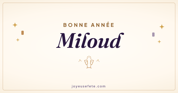 Image « Bonne année Miloud » au format large