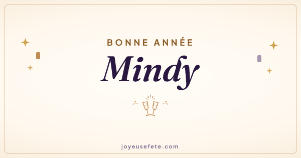Image « Bonne année Mindy » au format large