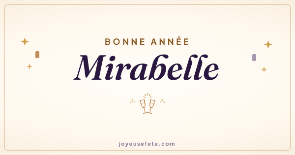 Image « Bonne année Mirabelle » au format large