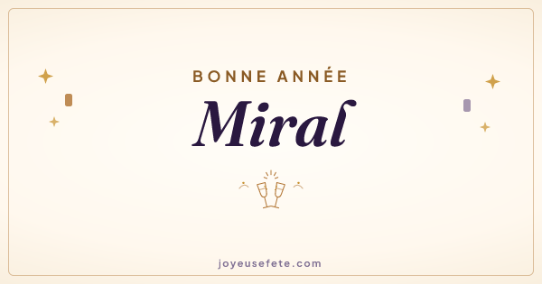 Image « Bonne année Miral » au format large