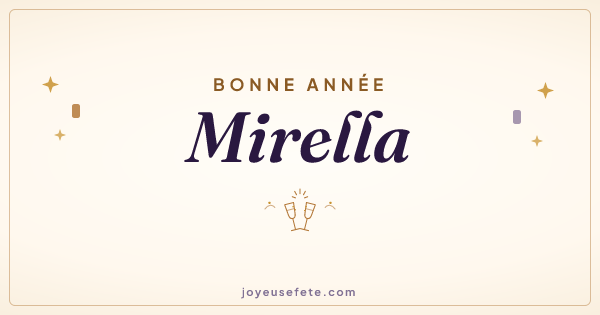 Image « Bonne année Mirella » au format large