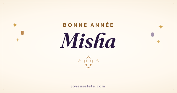 Image « Bonne année Misha » au format large