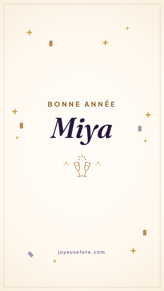 Image « Bonne année Miya » au format story