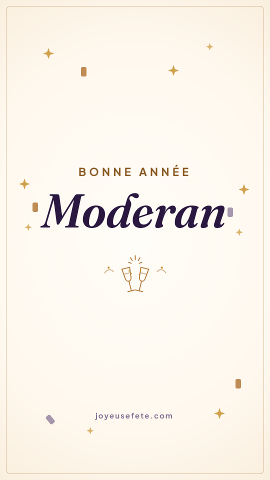 Image « Bonne année Moderan » au format story