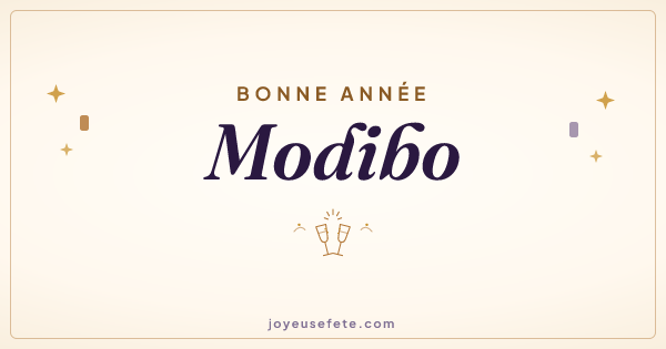 Image « Bonne année Modibo » au format large