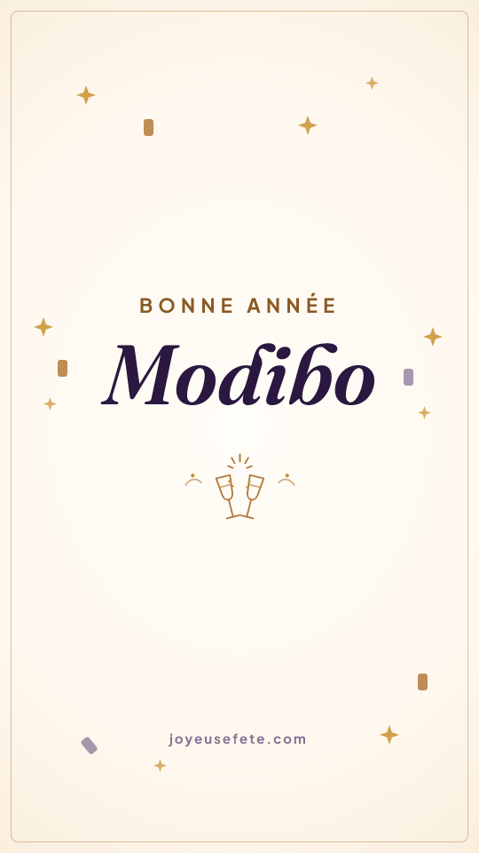 Image « Bonne année Modibo » au format story
