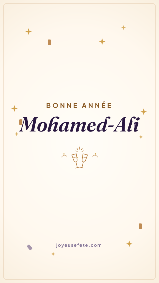 Image « Bonne année Mohamed-Ali » au format story