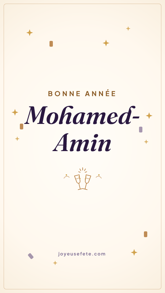 Image « Bonne année Mohamed-Amin » au format story