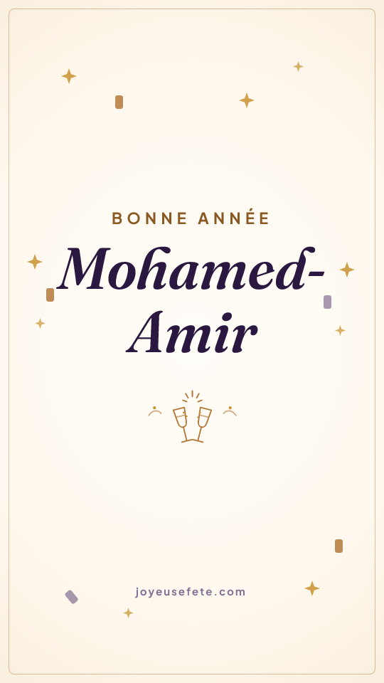 Image « Bonne année Mohamed-Amir » au format story